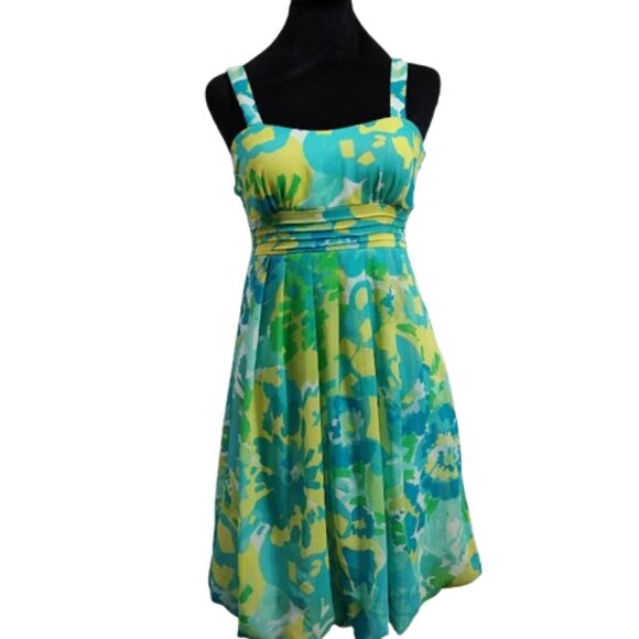I.N. San Francisco Sleeveless Abstract Print Mini Summer Dress Women's Size 5 - Picture 3 of 10